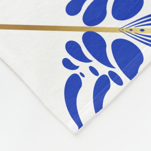 Traditionele spanje naadloos. Spaanse cerami Fleece Deken (Hoek)