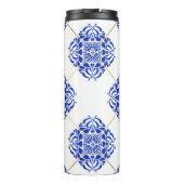 Traditionele spanje naadloos. Spaanse cerami Thermosbeker (Achterkant)