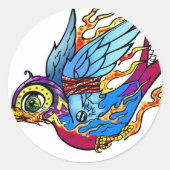 Traditionele Sparrow Sticker (Voorkant)