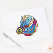 Traditionele Sparrow Sticker (Envelop)