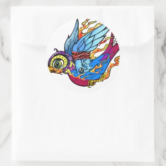 Traditionele Sparrow Sticker (Tas)