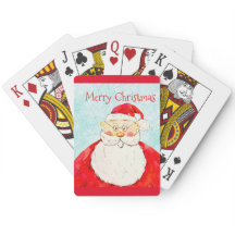 Traditionele speelkaarten voor prettige kerstfeest