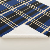 Traditionele speldenzwart, botercrème, donkere zee sherpa deken (3/4)