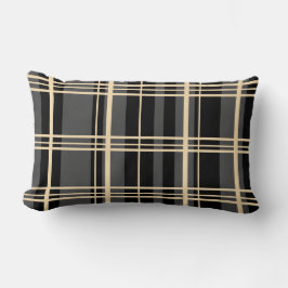 Traditionele speldenzwart, botercrème, donkergrijs kussen