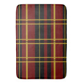 Traditionele speldenzwart, botercrème, donkerrood badmat (Voorkant Verticaal)