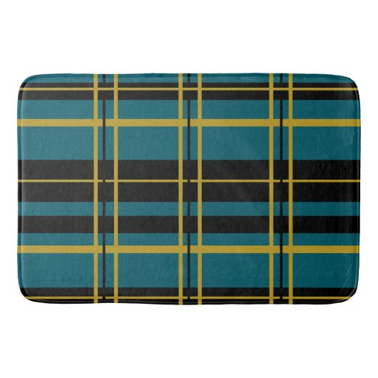 Traditionele speldenzwart, botercrème, donkerthee; badmat (Voorkant)