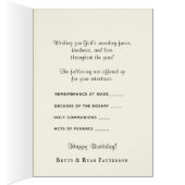 Traditionele Spirituele Bouquet Maagd Mary Kaart (Binnen (Rechts))