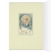 Traditionele Spirituele Bouquet Maagd Mary Kaart (Binnen (Links))