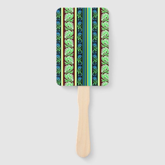 Traditionele Sri Lankaanse keuken (bladpatroon) Handwaaier (Voorkant)