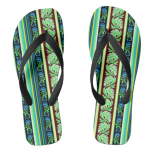 Traditionele Sri Lankaanse keuken (bladpatroon) Teenslippers