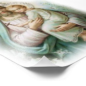 Traditionele St. Joseph en Child Jesus met Cross Foto Afdruk (Hoek)