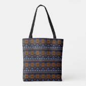 Traditionele stammenpleisters voor abstracte sierp tote bag (Achterkant)