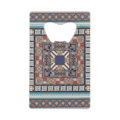 Traditionele stijl kunst creditkaart flessenopener (Voorkant)