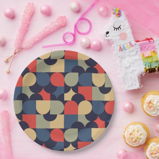 Traditionele stijl papieren bordje (Feest)