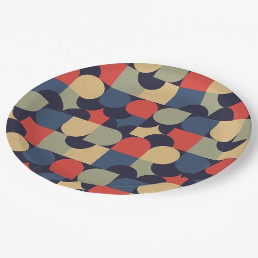 Traditionele stijl papieren bordje (Gekanteld)