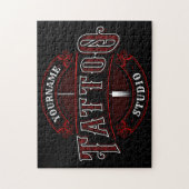 Traditionele stijl voeg de Tattoo van de NAAM van  Legpuzzel (Verticaal)