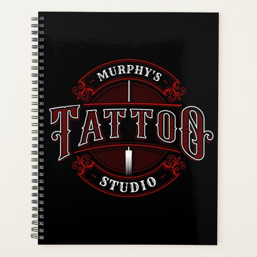 Traditionele stijl voeg de Tattoo van de NAAM van  Planner (Voorkant)