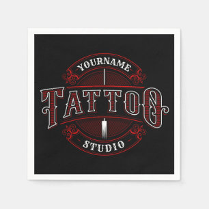 Traditionele stijl voeg de Tattoo van de NAAM van  Servet