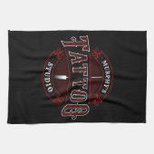 Traditionele stijl voeg de Tattoo van de NAAM van  Theedoek (Horizontaal)