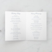 Traditionele Stofblauwe Formele Elegante Trouw Programma (Binnen)