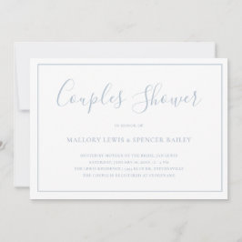 Traditionele stoffige blauwe elegante koppels douc kaart