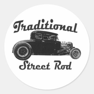 Traditionele straat ronde sticker