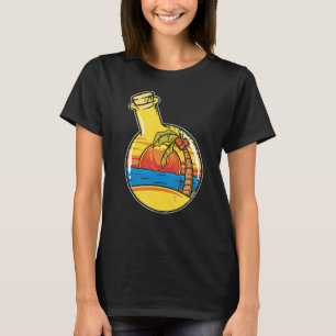 Traditionele strand van het Tattoo van het zomerfl T-shirt