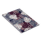 traditionele strepen en bladeren notitieboek (Rechterzijde)