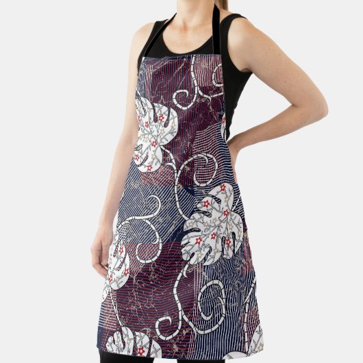 traditionele strepen en bladeren schort (Insitu)