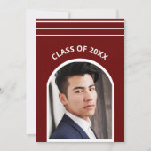 Traditionele strepen Photo Arch Afstuderen Kaart (Voorkant)