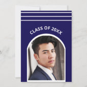 Traditionele strepen Photo Arch Afstuderen Kaart (Voorkant)