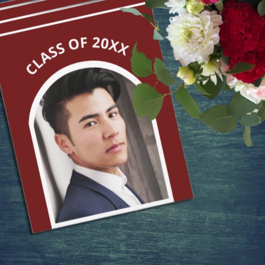 Traditionele strepen Photo Arch Afstuderen Kaart