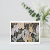 Traditionele stro sandalen: Saijo, Japan  Briefkaart (Staand voorkant)