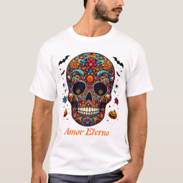 Traditionele Suiker Schedel Halloween Mexicaanse K T-shirt