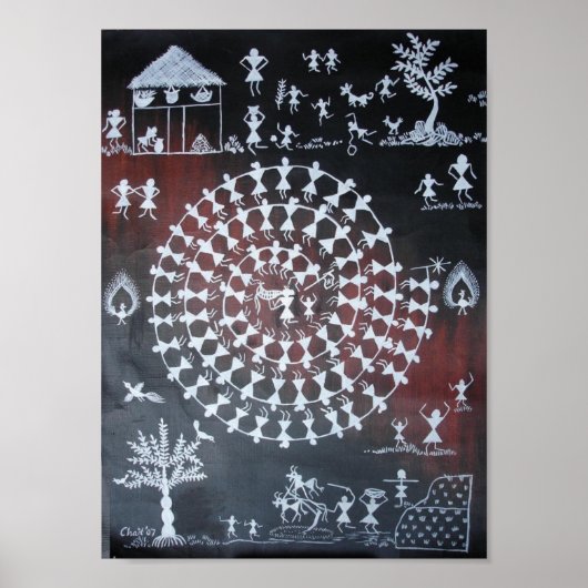 Traditionele Taarpa Dance Poster (Voorkant)