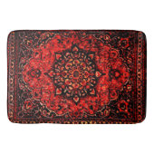 Traditionele tapijtlook in roos gekleurd veld badmat (Voorkant)