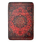 Traditionele tapijtlook in roos gekleurd veld badmat (Voorkant Verticaal)