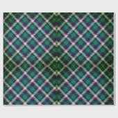 Traditionele Tartan Green Blue Plaid Cadeaupapier (Vlak)