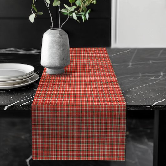 Traditionele Tartan Plaid Tafelloper voor Kerstmis