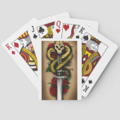 Traditionele Tattoo stijl speelkaarten (Achterkant)
