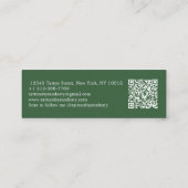 Traditionele Tattoos bloem Mini Visitekaartje (Achterkant)