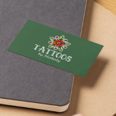 Traditionele Tattoos bloem Visitekaartje