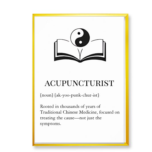 Traditionele TCM-muurkunst voor acupuncturisten Poster