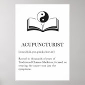 Traditionele TCM-muurkunst voor acupuncturisten Poster (Voorkant)
