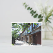 Traditionele Teahouses: Kanazawa, Japan Briefkaart (Staand voorkant)
