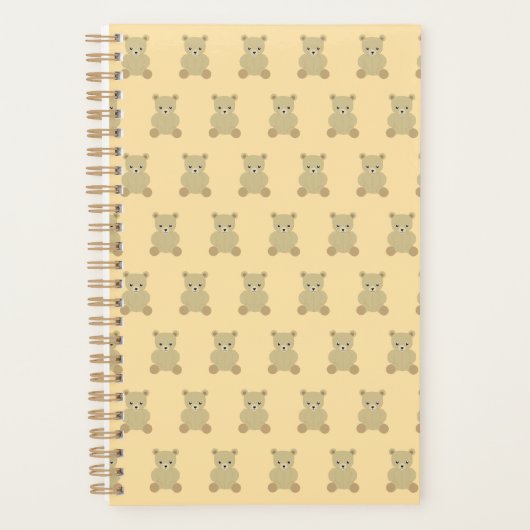 Traditionele teddybeer planner (Voorkant)
