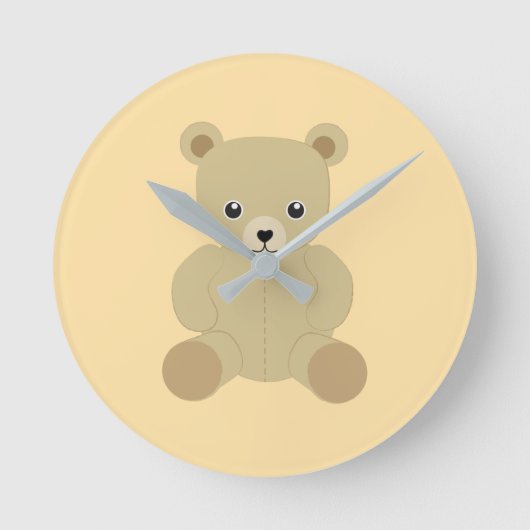 Traditionele teddybeer ronde klok (Voorkant)
