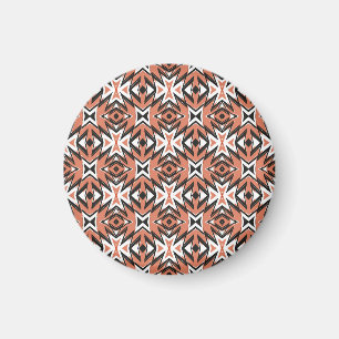 Traditionele tegel, etnische koraal geometrisch. magneet