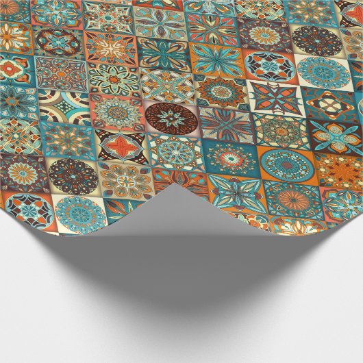 Traditionele tegels cadeaupapier (Hoek)