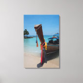 Traditionele Thaise Boat Canvas Afdruk (Voorkant)